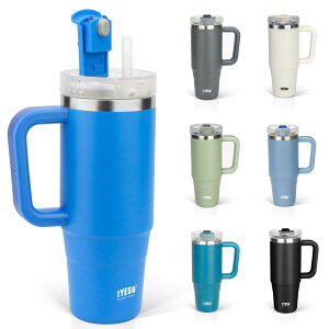 �y���������zTYESO �^���u���[ 0.9L ���� �ۗ� �X�e�����X�{�g�� �E�H�[�^�[�{�g�� �X�g���[ �����t�� �W���b�L �A�E�g�h�A �^��f�M ��d�\�� �L�� ��e�� ���� ���̎q �j�̎q 900ml �F�F�u��