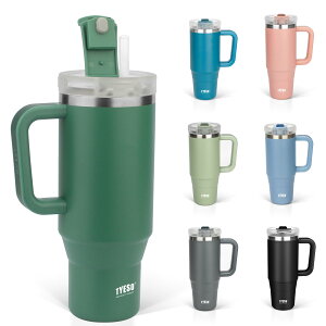 �y���������zTYESO �^���u���[ 0.9L ���� �ۗ� �X�e�����X�{�g�� �E�H�[�^�[�{�g�� �X�g���[ �����t�� �W���b�L �A�E�g�h�A �^��f�M ��d�\�� �L�� ��e�� ���� ���̎q �j�̎q 900ml �F�F�_�[