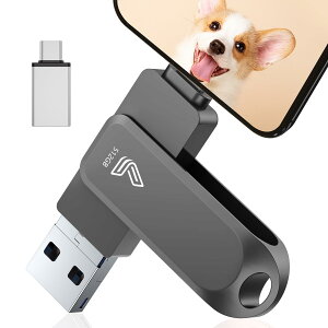 �y���������z�y�A�v���s�v�z4in1 Phone�Ή� USB������ �F�F�u���b�N�A�T�C�Y�F512GB