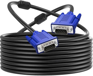 �y���������zPasow VGA�P�[�u�� HD15 �I�X����I�X 15�s�� �e���r�R���s���[�^�[�A�v���W�F�N�^�[���ɓK�p �T�C�Y�F10m