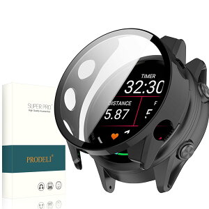 �y���������z�P�[�X+�K���X�t�C���� PC+�K���X �����x �L�Y�h�~ ��̌^�J�o�[ ���t���ȒP �y�� �ی�J�o�[ �F�F�u���b�N�A�T�C�Y�FGarmin Forerunner 570 47mm