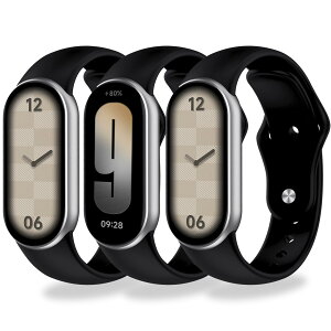 �y���������z[Monuary] 3-8�F Xiaomi Smart Band 10/9/8�ƌ݊����̂�������p���X�g�o���h�A�_�炩��TPU���A�ʋC���A�h���A�v���ȉ�̗̂̍p �F�F��*3�A�T�C�Y�F�t�J���i�V���R���j