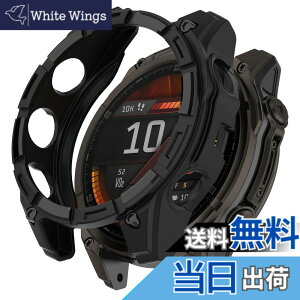 �y���������zHeeNia Garmin �Ή� �P�[�X �V���R���ގ� �ی�P�[�X �J�o�[ �Ռ��z�� ���y�� �_�� �Ռ��h�~ �C�菝�h�~ �ی�J�o�[�p �F�F�u���b�N�A�T�C�Y�FGarmin Fenix 8 51mm