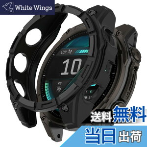 �y���������zHeeNia Garmin �Ή� �P�[�X �V���R���ގ� �ی�P�[�X �J�o�[ �Ռ��z�� ���y�� �_�� �Ռ��h�~ �C�菝�h�~ �ی�J�o�[�p �F�F�u���b�N�A�T�C�Y�FGarmin Fenix 8 43mm