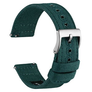 �y���������z[WOCCI] ���v�x���g �L�����o�X 18mm 19mm 20mm 22mm 24mm �r���v�o���h �h�z���ւ��x���g Quick Release �F�F�e�B�[��/�V���o�[�o�b�N���A�T�C�Y�F20mm