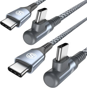 �y���������z�^�C�vc �P�[�u�� L���y2�{�Z�b�g�zSweguard USB C-C �P�[�u���yPD QC3.0�Ή�60W�}���[�d�ziPhone 16 15 �[�d ���[�Ԃ� �[�d��A�C�t�H��16 15/��phone15 16 pro Max, MacBook Pro/Air iPad Pro�ASamsung Galaxy