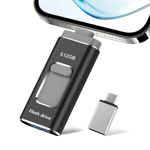 �y���������z4in1USB�������[128GB�y���@�\�f�[�^�Ǘ��ziPhone�Ή�USB������ �F�F�����A�T�C�Y�F512GB