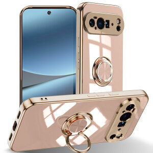 �y���������zLuFiYa �P�[�X �����O�t�� �J�o�[ TPU�f�� �X�^���h�@ �X�}�z�P�[�X �y�� �ϏՌ� ���� �C�菝�h�~ �����h�~ �ԍڃz���_�[ 360°��] �P�[�X �F�F�s���N�A�T�C�Y�FGoogle Pixel 10 Pro XL 5G