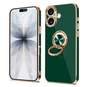 �y���������ziPhone 16e �P�[�X �����O�t�� �ϏՌ� �A�C�t�H��16e �����O �J�o�[ 360°��] �X�^���h�@�\ TPU �ԍڃz���_�[�Ή� 6.1�C���` �����Y�ی� �X�g���b�v�z�[���t�� �F�F�O���[���A�T�C�Y