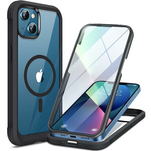 �y���������zMiracase iPhone SE/13/14/15/16/17 �P�[�X 9H�����K���X �t���J�o�[ �F�F�u���b�N�A�T�C�Y�FiPhone13
