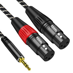 �y���������z3.5mm to xlr×2�CMuchfox 2xlr 3.5mm �ϊ��C3. 5mm to 2XL R (�I�X) �}�C�N�P�[�u�� 3. 5mm trs to xl r�I�X�ϊ��P�[�u�� �T�C�Y�F2M