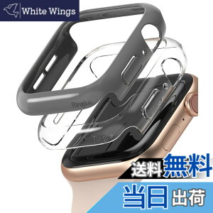 �y���������zJP - Ringke Apple Watch Series 6 / 5 / 4 / SE 40, 44mm Slim �F�FClear & Dark Gray (2P)�A�T�C�Y�F[6 / 5 / 4 / SE 44mm]