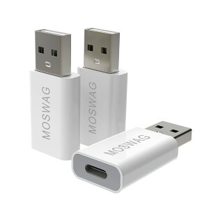 �y���������zMOSWAG USB C - USB�A�_�v�^ USB�j�� - USB C���� Adaoter USB C�A�_�v�^ Apple MagSafe�[�d��,iMac,MacBook Pro,MacBook,MacBook,Laptops,PC,Computers and More�ƌ݊���������܂��B �F�F�z���C�g�A�T�C�Y�F3�p�b