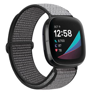 �y���������z�R���p�`�u�� Fitbit versa 3/Fitbit Sense �o���h�A�i�C�����X�|�[�c�o���h�u���X���b�g�ʋC�����߉\�Ȍy�ʌ����X�g���b�v���X�g�o���h�A�N�Z�T�� �F�F�A�C�A���A���J�[�O���[