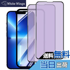 �y���������z�K���X�t�B���� iPhone 13mini �p �y2���Z�b�g�z�S�ʕی� �t�B���� �t���J�o�[ �t����� 5.4�C���`�Ή� �C�A�[�� �\��t���ȒP �F�F�u���[���C�g�J�b�g�A�T�C�Y�FiPhone 13 Promax