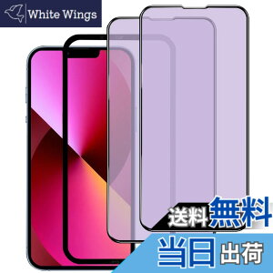 �y���������z�K���X�t�B���� iPhone 13mini �p �y2���Z�b�g�z�S�ʕی� �t�B���� �t���J�o�[ �t����� 5.4�C���`�Ή� �C�A�[�� �\��t���ȒP �F�F�u���[���C�g�J�b�g-HD�A�T�C�Y�FiPhone 13 Pro/13