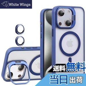 �y���������zKanyaku �p�̃P�[�X MagSafe�Ή� �����Y�ی� �X�^���h �X�g���b�v�z�[���t�� �F�F�u���[�A�T�C�Y�FIphone15plus