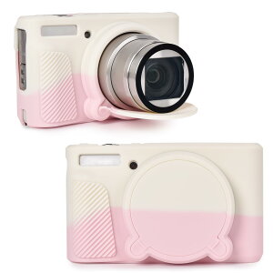 �y���������zRieibi SX740 �J�����P�[�X�ACanon PowerShot SX740/SX730 �J�����p�V���R���P�[�X�ACanon SX730/SX740 HS �f�W�^���J�����ƌ݊����̂���V���R���ی�J�o�[ �F�F�z���C�g+�����炢��