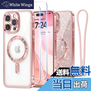 �y���������zMeifigno iPhone 15/16 �p�P�[�X �F�F���[�Y�S�[���h+HD�t�B���� 2���A�T�C�Y�FiPhone 16 Pro