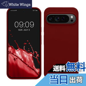 �y���������zkwmobile �X�}�z�P�[�X Google Pixel 9 Pro XL�Ή� �P�[�X - TPU ���L�b�h �V���R�� �J�o�[ - �ϏՌ� ���h�~ �T���T�� Case �F�F���o�[�u���b�h�A�T�C�Y�FPixel 9 Pro XL