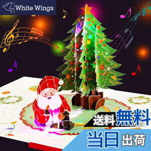 �y���������zMagic Ants 3D�|�b�v�A�b�v�T���^�N���[�X�E�~���[�W�J���E�N���X�}�X�J�[�h with LED���C�g - �j�Ղ̃N���X�}�X�c���[�ƃv���[���g - �t�@�~���[�A�F�B�A�q�������ւ̊����ȃN���X