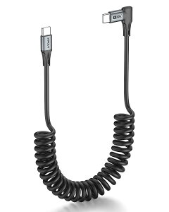 �y���������zUSB Type C L �� ���� �܂ŐL�т� 60W �}���[�d PD �Ή� �� L ���^ USB C to USB C �L�k���� USB2.0 �f�[�^�]�� �^�C�v c �R�C���^ PU ���ϋv �X�^���h�� �F�F�O���[�A�T�C�Y�F0.4m-1m