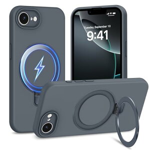 �y���������zTMUJWS iPhone 16e �p�P�[�XMagnetic�Ή� �X�^���h�@�\ �}�O�l�b�g���� �B���X�^���h �t�̃V���R�[���J�o�[ �A�C�t�H��16e �p�P�[�X �n�[�h �ϏՌ� �Ռ��z�� �����Y�ی� ���ϖh�~ �y�� 