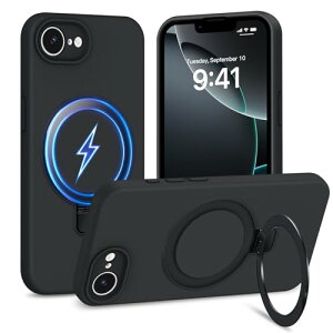 �y���������zTMUJWS iPhone 16e �p�P�[�XMagnetic�Ή� �X�^���h�@�\ �}�O�l�b�g���� �B���X�^���h �t�̃V���R�[���J�o�[ �A�C�t�H��16e �p�P�[�X �n�[�h �ϏՌ� �Ռ��z�� �����Y�ی� ���ϖh�~ �y�� 