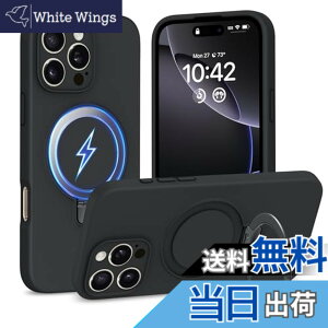 �y���������zTMUJWS iPhone 16 Pro Max �p�P�[�XMagnetic�Ή� �X�^���h�@�\ �}�O�l�b�g���� �B���X�^���h �t�̃V���R�[���J�o�[ �A�C�t�H��16 pro max �p�P�[�X �n�[�h �ϏՌ� �Ռ��z�� �����Y�ی� ����