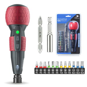 �y���������zYacooda �d���h���C�o�[ ���^ ���� �y2025�ƊE�ŐV�����z �d��4N.m �蓮10N.m USB�[�d�� ���P�xLED���C�g DIY ����ȒP ����/���S�ґΉ� �F�F���b�h