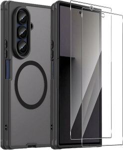 �y���������zGreerass Phone �P�[�X MagSafe �Ή� �F�F�u���b�N�A�T�C�Y�FGalaxy Z Fold7 �Ή� �ی�P�[�X