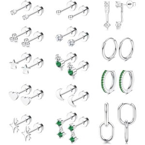 �y���������zJstyle 14�y�A �s�A�X ���f�B�[�X �S�[���h �V���o�[ �X�^�b�h�s�A�X �t�[�v ������ ���� �����O ���� �W���R�j�A �A�����M�[�Ή� �X�e�����X � ���� �W���G���[ �F�F�V���o