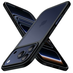 �y���������zJETech iPhone 16e / 17 Pro�p �}�b�g�P�[�X �ϏՌ����~���^���[�O���[�h�̗����ی� ������̔������w�� �X�}�z�J�o�[ �w��h�~ �F�F�u���b�N�A�T�C�Y�FiPhone 17 Pro