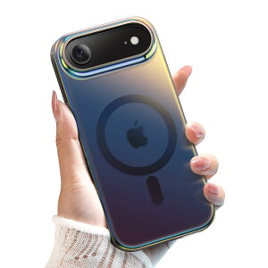 �y���������zJETech iPhone 14/17 Air /17 Pro Max�p ���F�P�[�X MagSafe�Ή� ���킢�� ���j�[�N �������f�U�C�� �J���t���Ȍu�� �������o�b�N �ϏՌ��X�}�z�J�o�[ �F�F���F�u���b�N�A�T�C�Y�FiPhone 17 Air