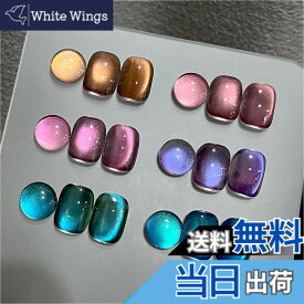 【送料無料】GAOY ジェルネイル 6色セット カラージェル シアーカラー UV・LED対応 ソークオフジェル セルフネイル 色：ファンタジーオーロラ