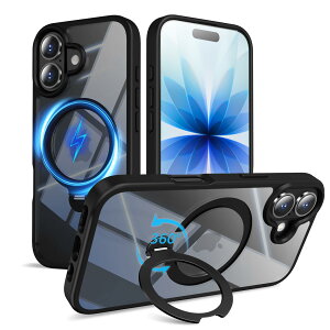 �y���������zMagSafe�Ή� �P�[�X�y ���C�����X�[�d�A�c�����Ή��A�B�����[���X�^���h�A�}�O�l�b�g���ځA�ϏՌ��A�S�ʕی�z �F�F�u���b�N�A�T�C�Y�FiPhone 17 �p