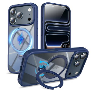 �y���������zMagSafe�Ή� �P�[�X�y ���C�����X�[�d�A�c�����Ή��A�B�����[���X�^���h�A�}�O�l�b�g���ځA�ϏՌ��A�S�ʕی�z �F�F�u���[�A�T�C�Y�FiPhone 17Pro �p