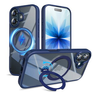 �y���������zMagSafe�Ή� �P�[�X�y ���C�����X�[�d�A�c�����Ή��A�B�����[���X�^���h�A�}�O�l�b�g���ځA�ϏՌ��A�S�ʕی�z �F�F�u���[�A�T�C�Y�FiPhone 17 �p