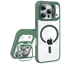 �y���������zKanyaku �p�̃P�[�X MagSafe�Ή� �����Y�ی� �X�^���h �X�g���b�v�z�[���t�� �F�F�O���[���A�T�C�Y�Fiphone17promax