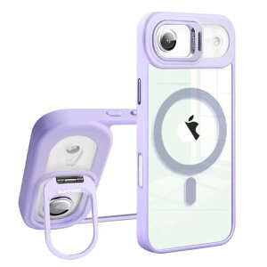 �y���������zKanyaku �p�̃P�[�X MagSafe�Ή� �����Y�ی� �X�^���h �X�g���b�v�z�[���t�� �F�Fpurple�A�T�C�Y�FIphone17Air