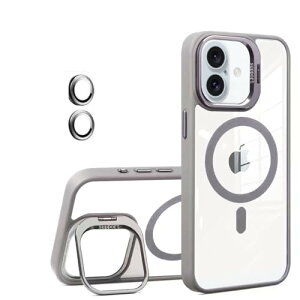 �y���������zKanyaku �p�̃P�[�X MagSafe�Ή� �����Y�ی� �X�^���h �X�g���b�v�z�[���t�� �F�F�O���[�A�T�C�Y�Fiphone17