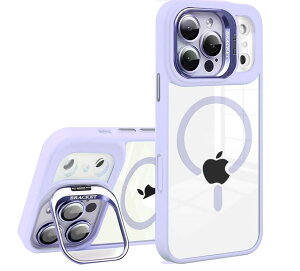 �y���������zKanyaku �p�̃P�[�X MagSafe�Ή� �����Y�ی� �X�^���h �X�g���b�v�z�[���t�� �F�Fpurple�A�T�C�Y�Fiphone17promax