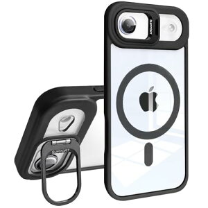 �y���������zKanyaku �p�̃P�[�X MagSafe�Ή� �����Y�ی� �X�^���h �X�g���b�v�z�[���t�� �F�F�u���b�N�A�T�C�Y�FIphone17Air