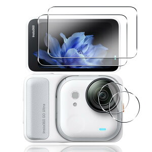 �y���������z�Ή� �K���X�t�B���� �ی�t�B���� ���E���h�G�b�W���H�Ȃ� �F�F�N���A�A�T�C�Y�F�Ή� Insta360 GO Ultra