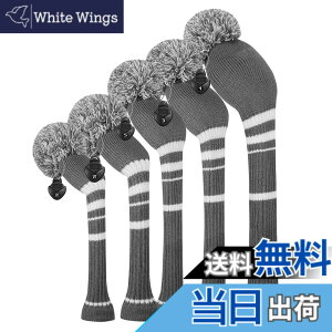 �y���������z�S���t �w�b�h�J�o�[ �Z�b�g�A5�́A�h���C�o�[�E�b�h�i460 cc�j1�t�F�A�E�F�CWood 2�ƃn�C�u���b�h�iUT�j2 ��d�w���҂݃X�^�C�� �F�FSteel Gray White Stripes