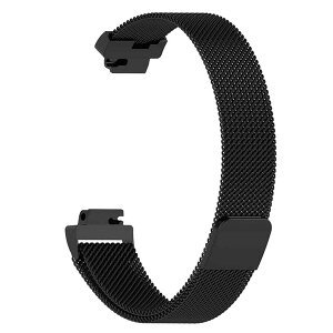 �y���������zmonoii fitbit�݊��i inspire inspireHR ���� �o���h �C���X�p�C�A �x���g �X�e�����X �F�F�u���b�N�A�T�C�Y�FS