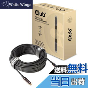 �y���������zClub 3D USB Gen2 Type C 10Gbps Cable �F�F���A�T�C�Y�F20m AOC�i�f���j