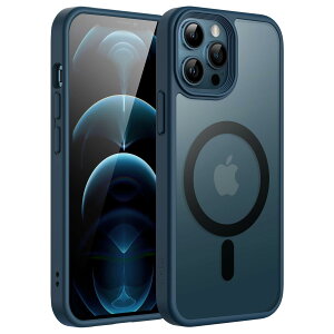 �y���������zJETech iPhone 12 Pro Max 6.7�C���`�p �}�O�l�b�g �P�[�X MagSafe�ɑΉ� �������̃}�b�g�w�� ���^ �ϏՌ� �J�o�[ �F�F�u���[