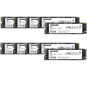 �y���������zPatriot P300 Internal SSD - NVMe PCIe Gen 3x4 - M.2 2280-10 Pack Parent �F�F�u���b�N�A�T�C�Y�F512GB 10 Pack