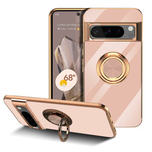 �y���������zLuFiYa �P�[�X �����O�t�� �J�o�[ TPU�f�� �X�^���h�@ �X�}�z�P�[�X �y�� �ϏՌ� ���� �C�菝�h�~ �����h�~ �ԍڃz���_�[ 360°��] �P�[�X �F�F�s���N�A�T�C�Y�FGoogle Pixel 8 Pro